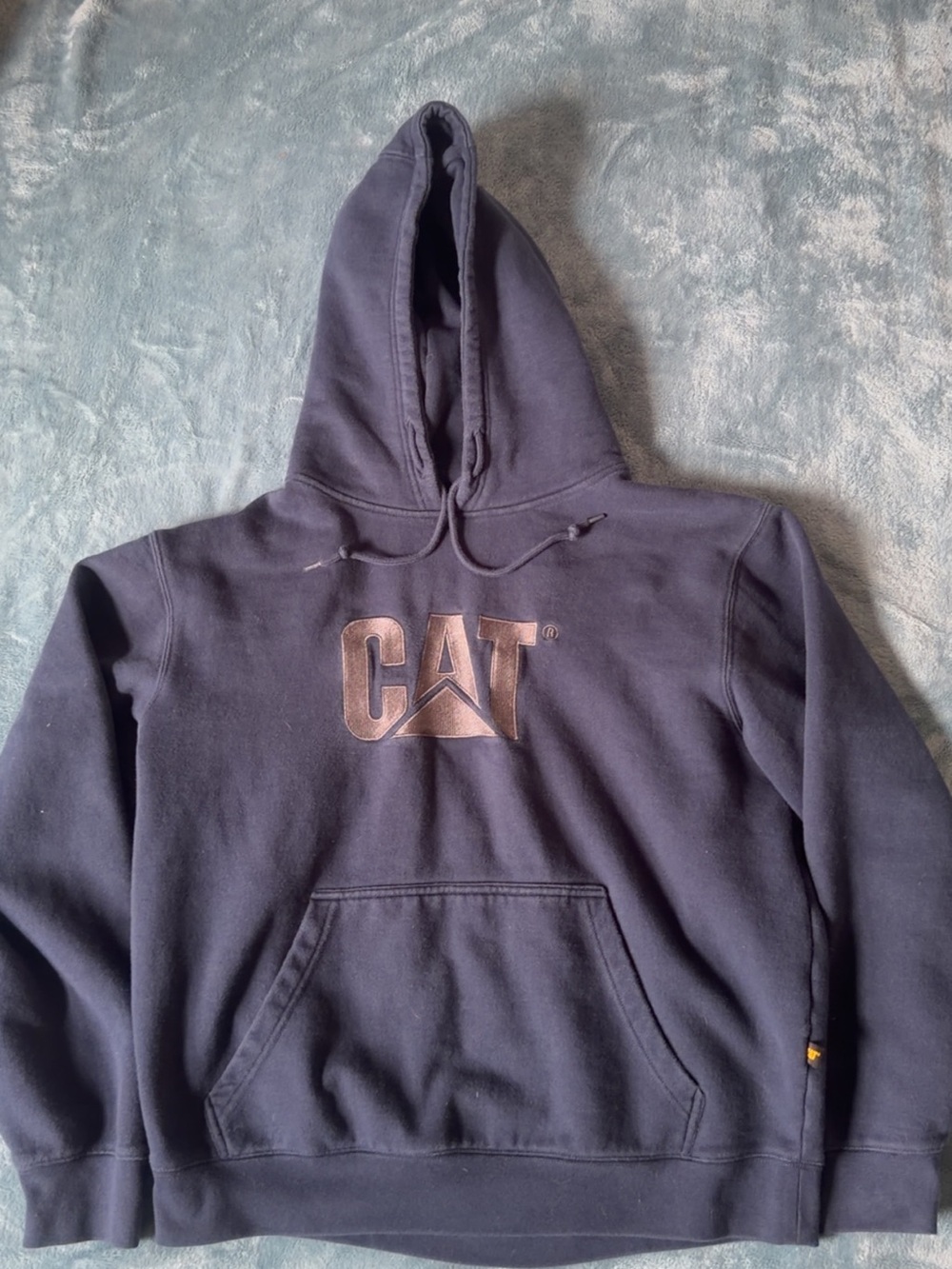 Caterpillar Black Pullover Hoodie with CAT Logo